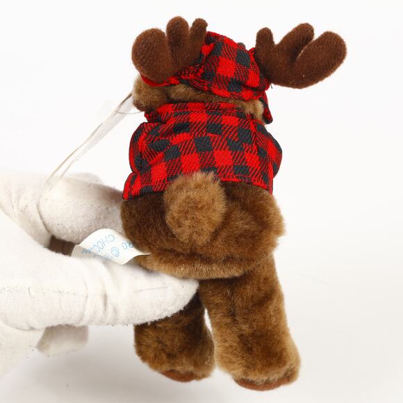 Vtg 1999 Wishpets Chocolate Moose 6'' Stuffed Mini Plush & Hang Tag - Picture 6 of 11